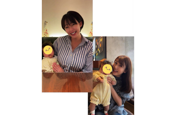 安めぐみ、第2子妊娠中の井上和香＆次女との写真公開「たくさん笑って帰りました笑」