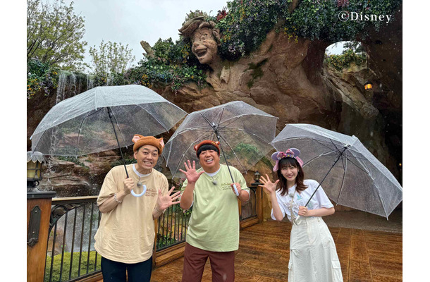 左から）バナナマン（設楽 統、日村勇紀）、岸本理沙（フジテレビアナウンサー）（C）TBS