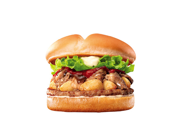 旨辛ニンニク 牛カルビバーガー