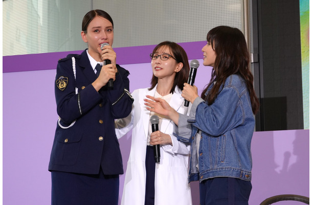 田中みな実、松岡茉優、滝沢カレン【撮影：小宮山あきの】
