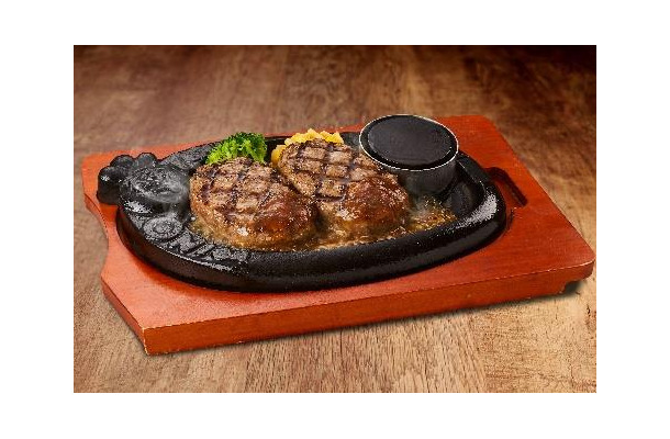 “牛肉 100％!!” 弾丸ハンバーグ