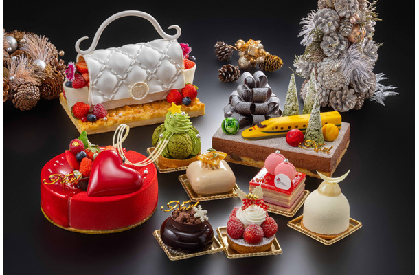 ハンドバッグ、新幹線…名古屋マリオットアソシアホテルのクリスマスケーキがもはや芸術