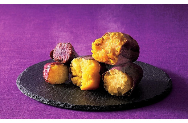 【sweet＆healthy SAZANKA】熟成やきいも（紅はるか）、熟成紫蜜いも（ふくむらさき）各700円（1本）【浪漫焼き芋 芋の巣】焼き芋 シルクスイート　300円（100gあたり）、焼き芋 あまはづき　350円（100gあたり）【米川農園 佐之衛門】焼き芋 ハロウィンスイート　432円（200gあたり）《各日数量限定》