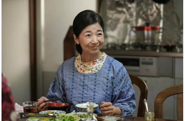 連続テレビ小説『おむすび』で米田佳代役を演じている宮崎美子　(C)NHK
