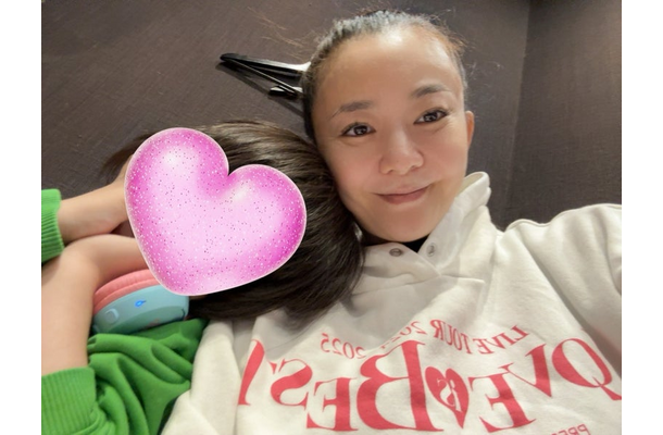 華原朋美と5歳の愛息子（写真は華原朋美の公式ブログから）