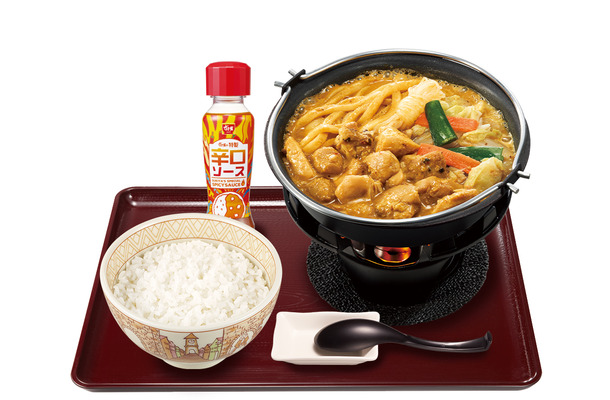 鶏カレー担々鍋定食