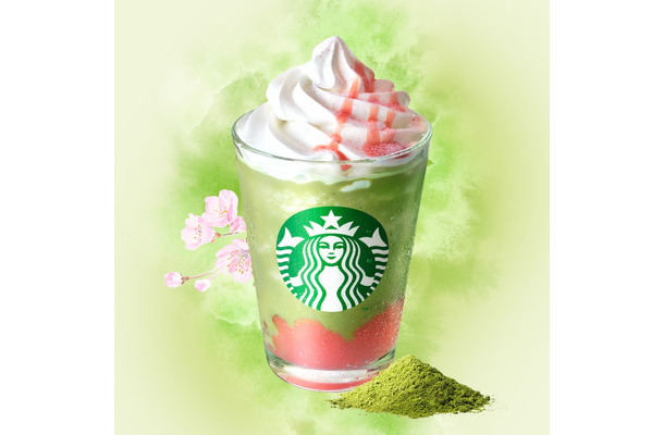 抹茶と桜わらびもち フラペチーノ®