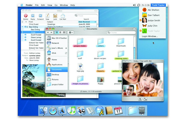 次期Mac OS X「Panther」ではビデオチャット機能を標準搭載。「iChat AV」のβ版を公開
