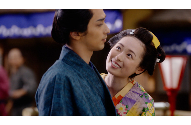 『べらぼう～蔦重栄華乃夢噺～』花魁・誰袖役の福原遥　（C）NHK