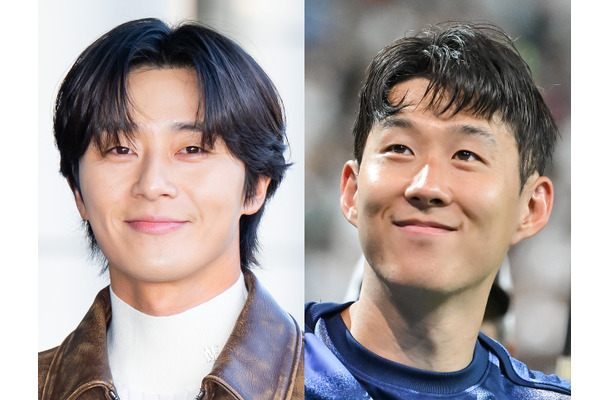 えっ、なんでそこに!? 俳優パク・ソジュン、“親友”ソン・フンミンの優勝SHOTにしれっと写り込む【PHOTO】