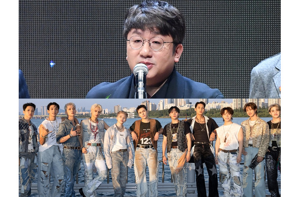 SEVENTEENと並んでも違和感なし？“BTSの父”パン・シヒョク議長、激やせした姿に注目【PHOTO】