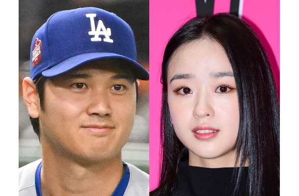 等身大パネルにハート！ママになった韓国元新体操選手、「大谷翔平ラブ」アピールの来日SHOT【PHOTO】
