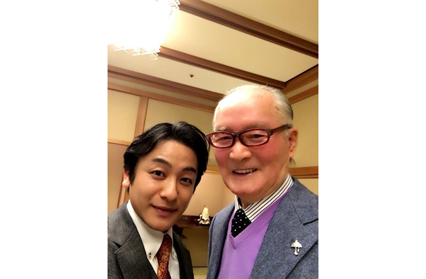 （左から）片岡愛之助、長嶋茂雄さん（※片岡愛之助 オフィシャルブログより）