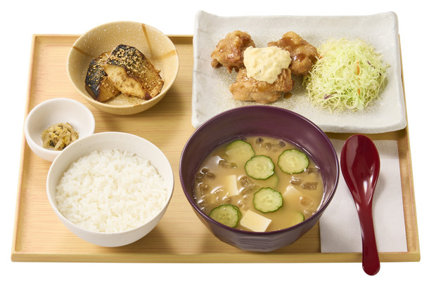 冷汁ととり南蛮の定食　1,090円