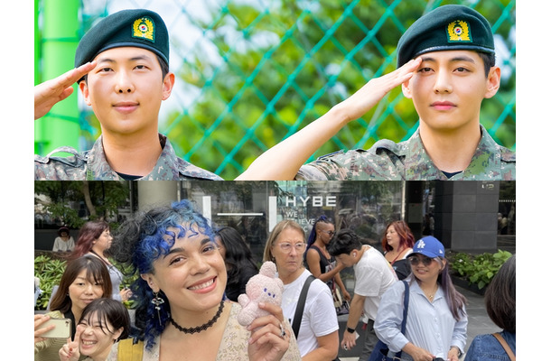 18時間かけて韓国HYBE本社に来た猛者も　V＆RM除隊で世界中の「ARMY」が集結