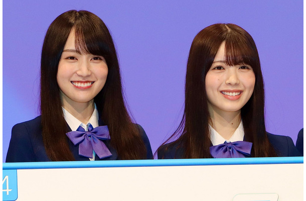 乃木坂46の賀喜遥香と筒井あやめ【撮影：浜瀬将樹】