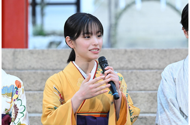 新ドラマ『ちはやふる－めぐり－』（日本テレビ）のヒット祈願　（C）日本テレビ