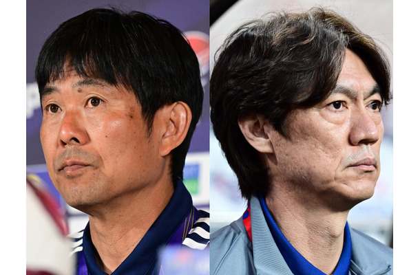 森保一と洪明甫、往年のJリーガーが日韓代表監督として再会。E-1選手権で激突へ「勝利のために戦う」
