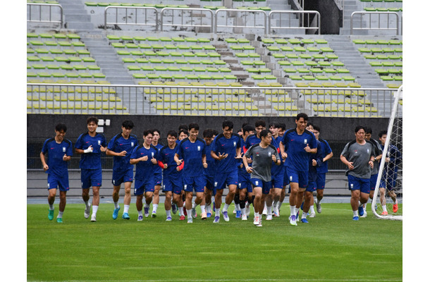 森保ジャパンと運命の日韓戦へ…韓国代表が前日練習、“2試合温存”町田オ・セフンの笑顔も【現地PHOTO】