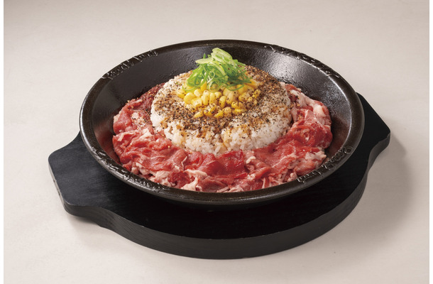 肉の日WEEK　お肉大盛ビーフペッパーライス（ライス普通）お肉増量（税込み1,090円）