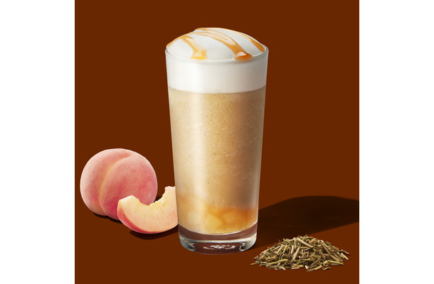 『白桃とほうじ茶のムース ティー フラペチーノ』