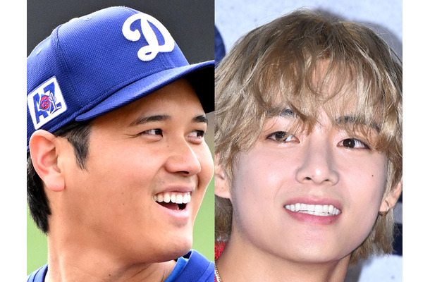 「オオタニの隣でも引けを取らない体格」BTS・Vと大谷翔平の対面に韓国メディア各社熱狂！「世紀の出会い」「史上最高の2SHOT」
