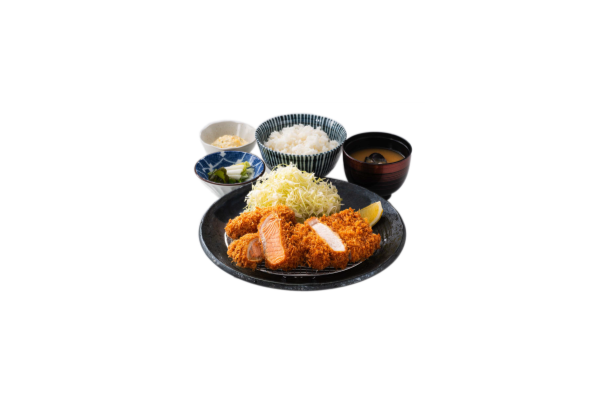 秋鮭フライ&ロースかつ定食　1,880円税込