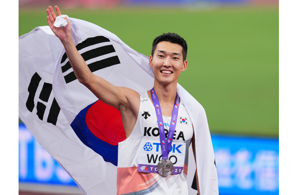 松岡修造の“熱烈応援”でも注目集めた韓国陸上スターが快挙！走高跳ウ・サンヒョクが銀、韓国勢初の世界陸上メダル2個目獲得