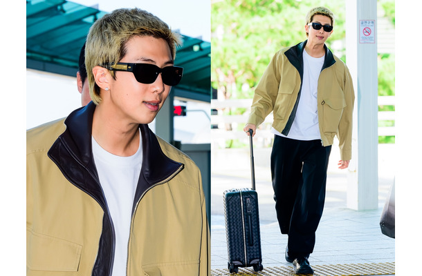 BTS・RM、181cmの圧巻スタイルで空港を魅了！“ワールドクラス”オーラ全開でイタリアへ出国【空港写真】