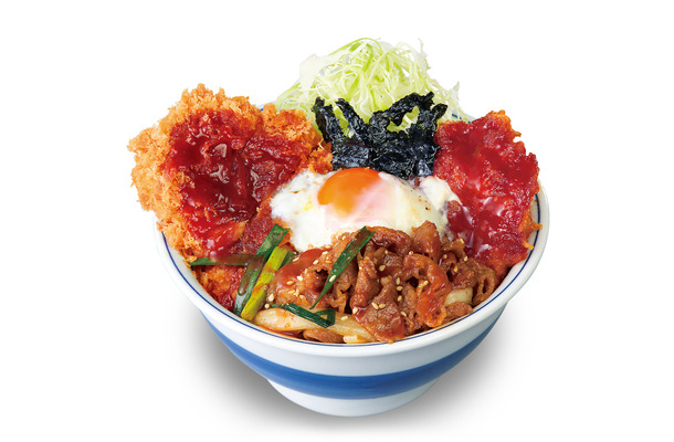 牛豚鶏のプルコギビビンカツ丼(税込979円)