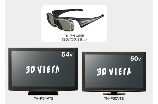 先日パナソニックが発表した「3D VIERA VT2シリーズ」