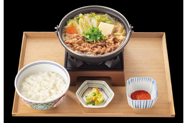 「ばり嗎監修とんこつ醤油牛鍋膳」