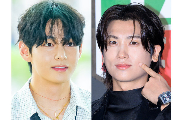 「水の中でもイケてる」BTS・V、“親友”パク・ヒョンシクとのプールSHOT公開！誕生日を祝福