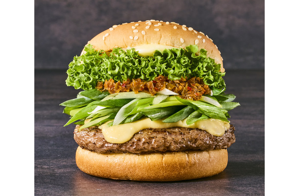 九条ネギと西京味噌の黒毛和牛バーガー　1080円