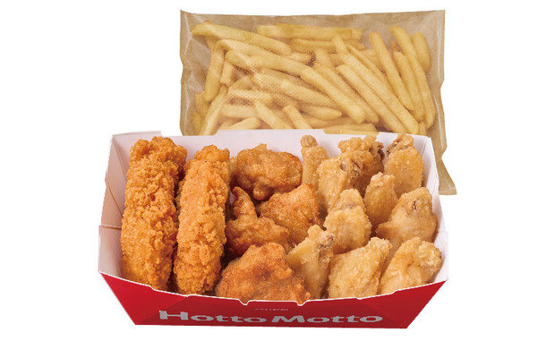 ポテト付き トリプルチキンBOX(から揚＆ほっとチキン＆手羽から揚)　1650円