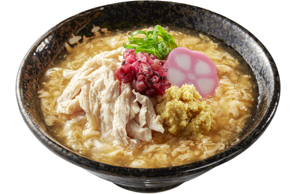 (梅と生姜が香る) 鶏玉あんかけうどん（中）950円（税込）