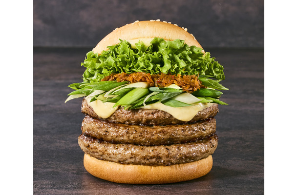 九条ネギと西京味噌の黒毛和牛バーガー　トリプル　2,280円