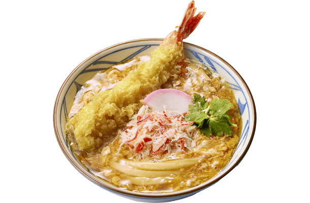 『大海老天と本ずわい蟹の玉子あんかけうどん』（並）990円（大）1,170円