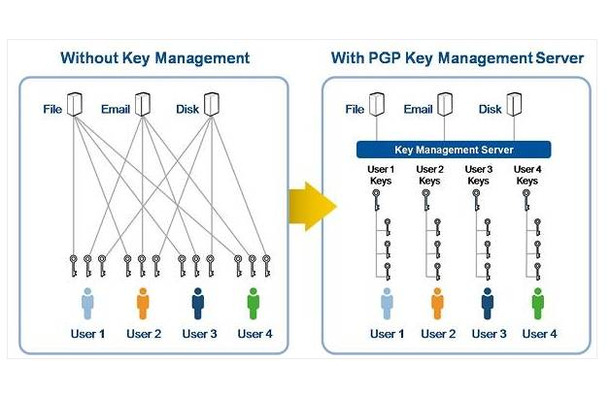 PGP Key Management Server概念図