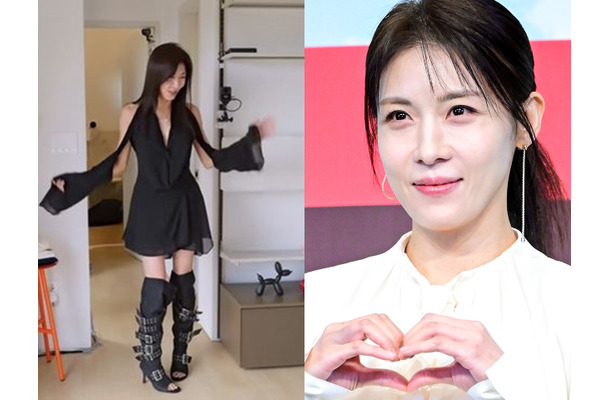 あと数年で50歳になる“NHK韓流ドラマの女王”、大胆衣装を完璧に着こなす？ ハ・ジウォンの新たな魅力が話題