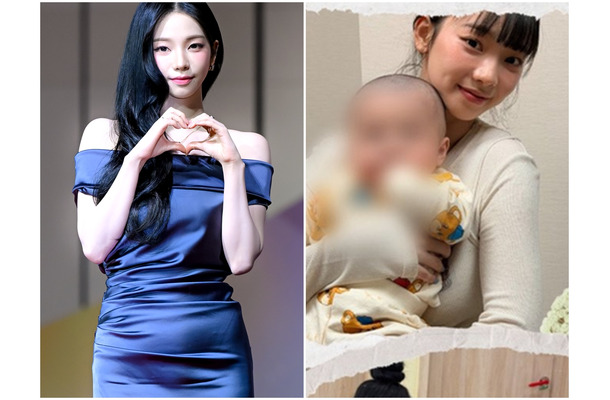 『紅白』出場後？aespa・カリナ、赤ちゃんを抱いてミルクも　休暇中の姿がネットで話題に