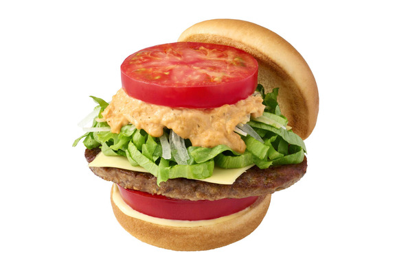 『新とびきり 大盛りトマト モス野菜チーズバーガー』880円（税込）