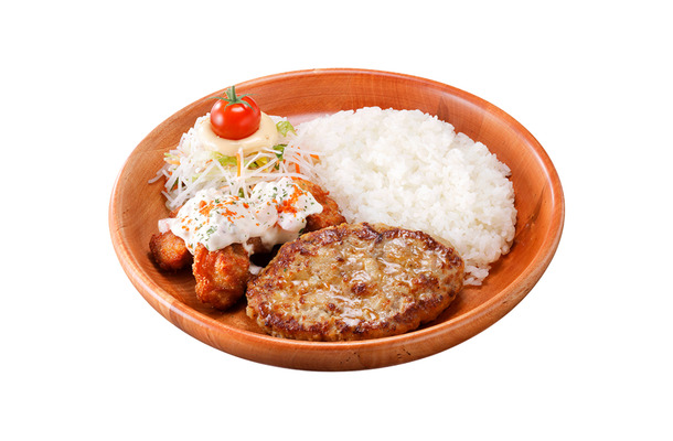タルタルザンギ&ハンバーグディッシュ（Mサイズ：1,660円）