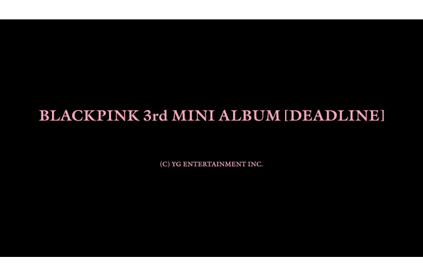 BLACKPINK『DEADLINE』告知ビジュアル