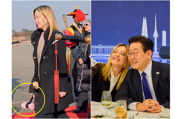 BLACKPINKのペンライトが…娘が大のK-POPファンと公言のメローニ首相、今回の訪韓でも注目集まる