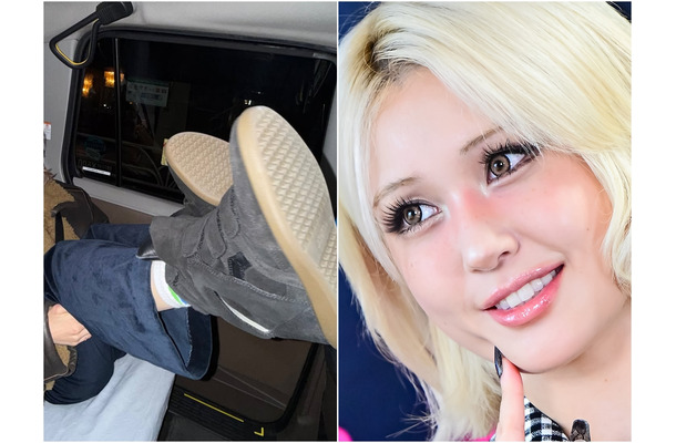 日本旅行中のK-POP歌手、無礼な行動で物議…公共マナー論争が勃発した“足上げ”写真