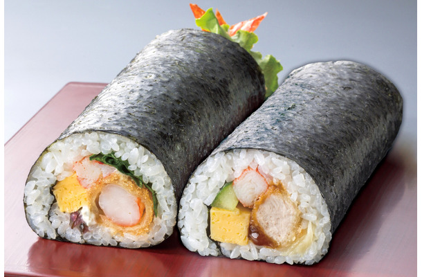 とんかつ新宿さぼてん「ごちかつ恵方巻セット」（ヒレかつ・海老フライ 各1本）（税込価格2,050円）　