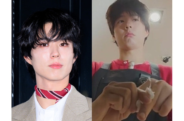 俳優パク・ボゴム、収録中に流血…理髪店でカットに苦戦、汗びっしょりな姿で傷を隠す