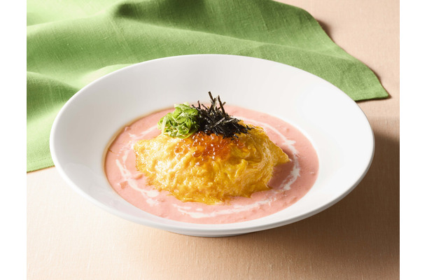 いくらのふわとろオムライス～明太子クリームソース～（税込1,419円）