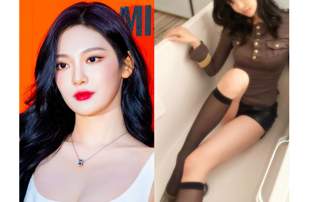 短すぎない…？aespa・ニンニン、“超ミニ丈”で太もも全開！バスタブで見せた大胆ポーズに悶絶